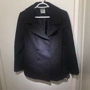 Old Navy medium black pea coat